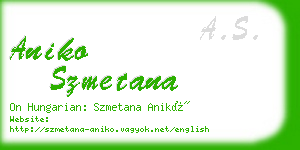 aniko szmetana business card